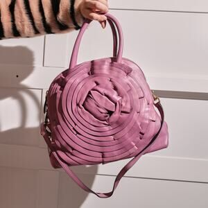 Valentino Garavani Pink Nappa Petale Dome Bag